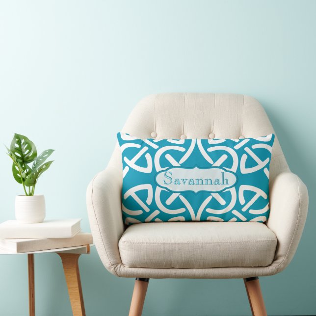 Celtic Knot Choose Colour Personalised Pillow (Chair)