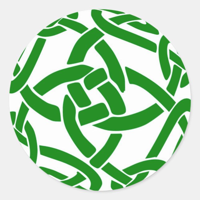 Celtic Knot Classic Round Sticker (Front)