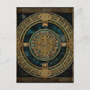 Celtic Knot Colourful Knotwork Postcard