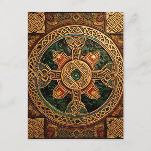 Celtic Knot Colourful Knotwork Postcard