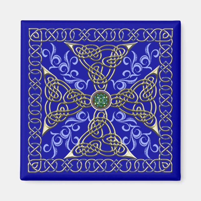 Celtic Knot Cross Magnet (Front)