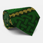 Celtic Knot Decorative Gold and Green pattern