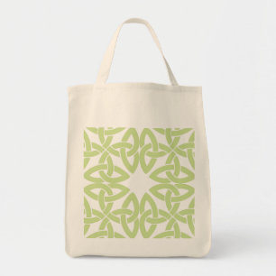 Celtic knot design reusable grocery bag