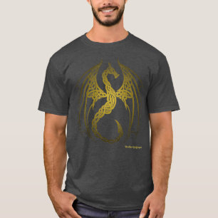 Celtic knot Dragon Gold T-Shirt