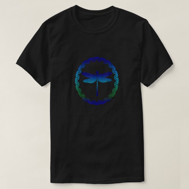Celtic Knot Dragonfly  T-Shirt (Design Front)