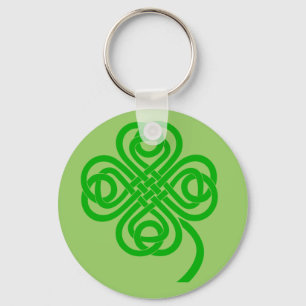 Celtic Knot four leaf clover Key Ring