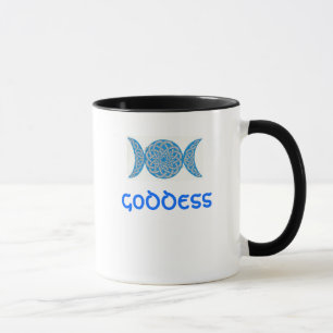 Celtic knot goddess mug (blue)