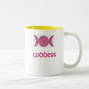 Celtic knot goddess mug (pink)