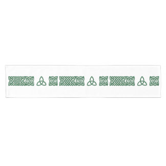 Celtic Knot green small table runner