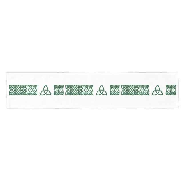 Celtic Knot green small table runner (Horizontal)