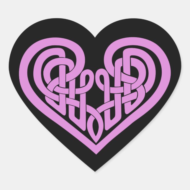 Celtic Knot heart Sticker (Front)
