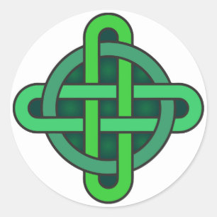 celtic knot ireland ancient symbol pagan irish gre classic round sticker