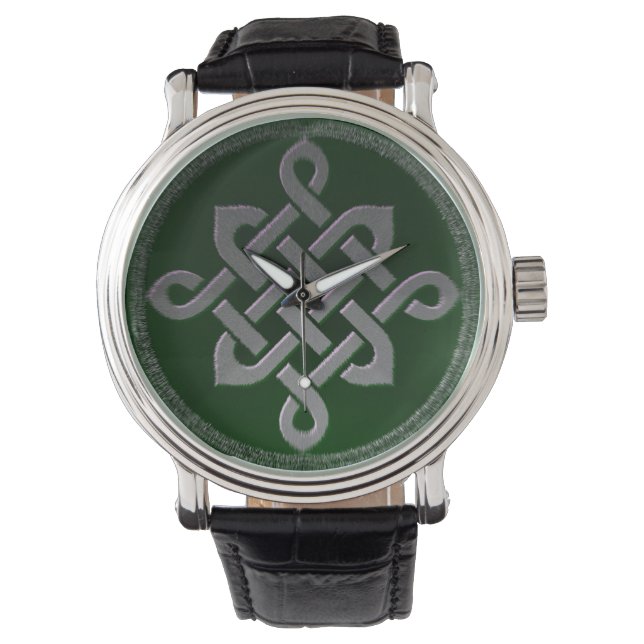 celtic knot ireland ancient symbol pagan irish gre watch (Front)