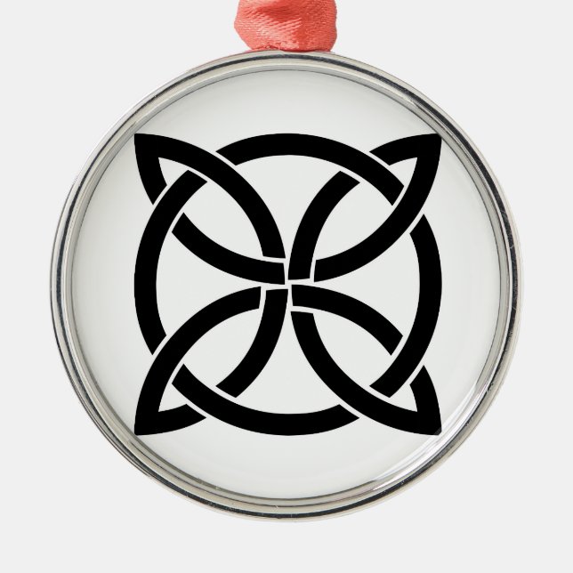 celtic knot ireland ancient symbol pagan irish metal tree decoration (Front)
