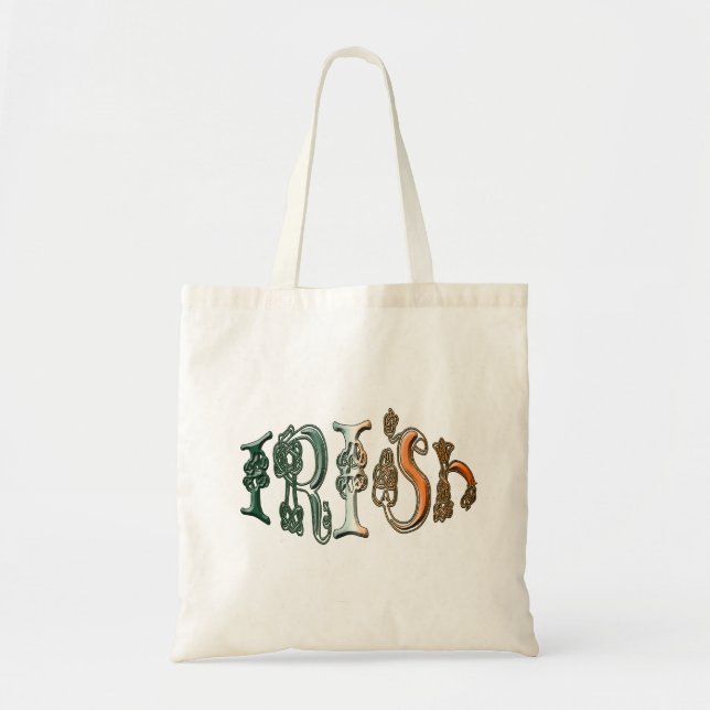 Celtic Knot Irish Flag Colours Designer Bag (Front)