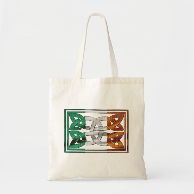 Celtic Knot Irish Flag Designer Bag (Front)
