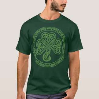 Celtic Knot Irish Shamrock Clover St  T-Shirt