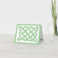 Celtic Knot Irish thank you note card 3991