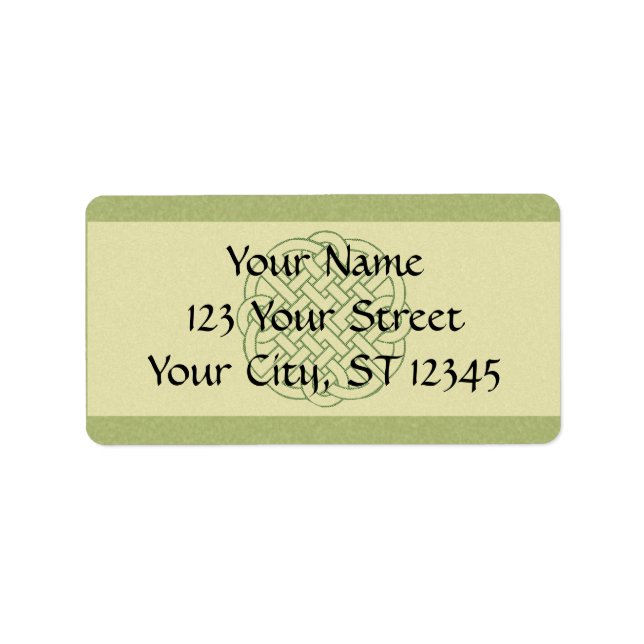 Celtic Knot Label (Front)
