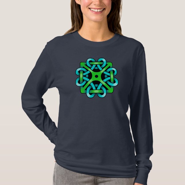 Celtic Knot Ladies Long Sleeve T-Shirt (Front)