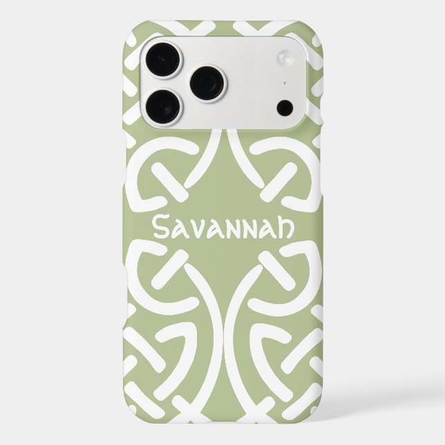 Celtic Knot Pattern Any Colour Personalised (Back)