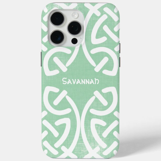 Celtic Knot Pattern Any Colour Personalised iPhone Case-Mate iPhone Case (Back)