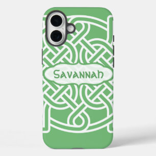 Celtic Knot Pattern Any Colour Personalised iPhone iPhone 16 Plus Case
