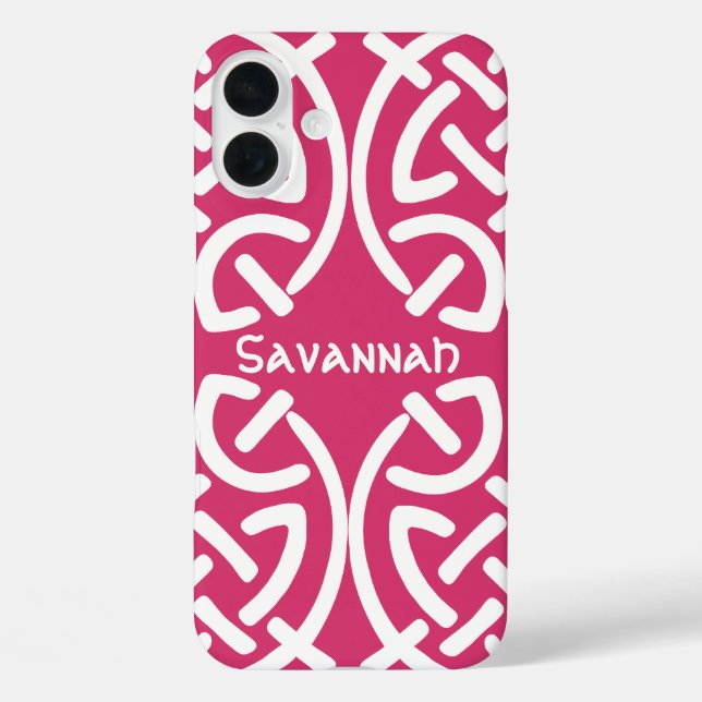 Celtic Knot Pattern Any Colour Personalised iPhone Case-Mate iPhone Case (Back)