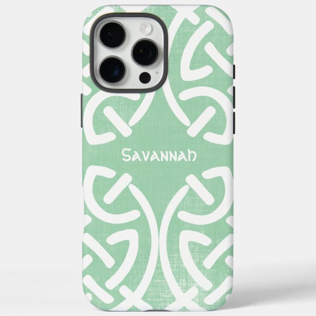 Celtic Knot Pattern Any Colour Personalised iPhone Case-Mate iPhone Case (Back)