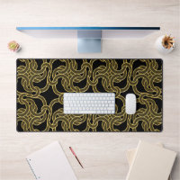 Celtic Knot Pattern Elegant Classy Black & Gold