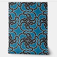    Celtic Knot Pattern Elegant Modern Black & Blue