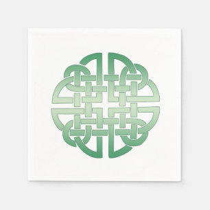 Celtic Knot Pattern on editable background colour Napkin
