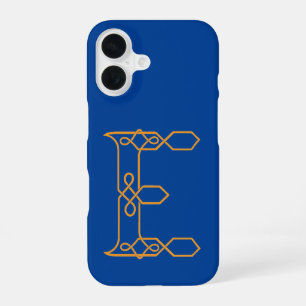 Celtic Knot Personalised E iPhone 16 Case