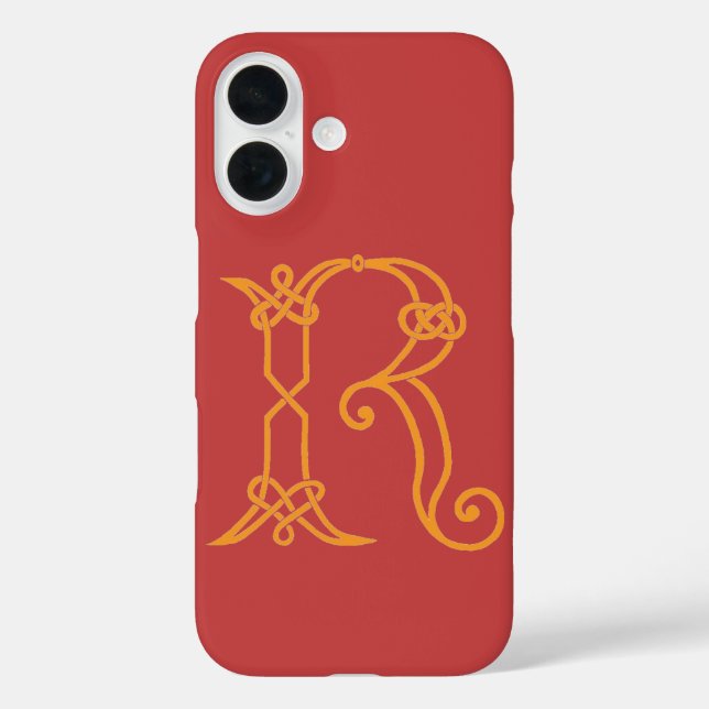 Celtic Knot Personalised Initial R Case-Mate iPhone Case (Back)
