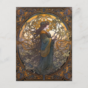 Celtic Knot Queen Colourful Knotwork Postcard