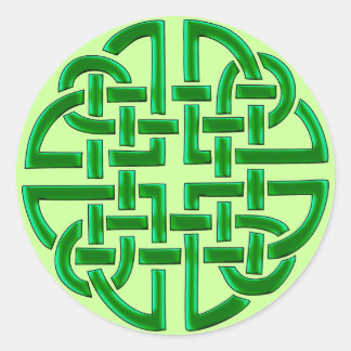 Celtic Knot (Round Stickers) Classic Round Sticker