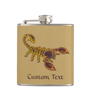 Celtic Knot Scorpion Hip Flask