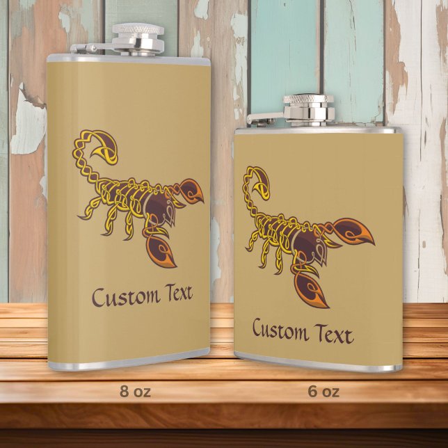 Celtic Knot Scorpion Hip Flask (Creator Uploaded)