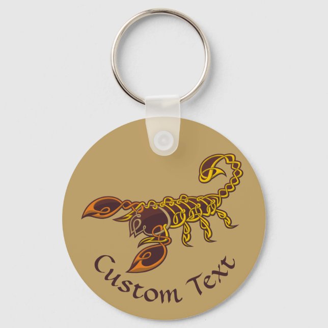 Celtic Knot Scorpion Keychain (Front)