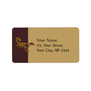 Celtic Knot Scorpion Label