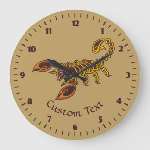 Celtic Knot Scorpion Large Clock