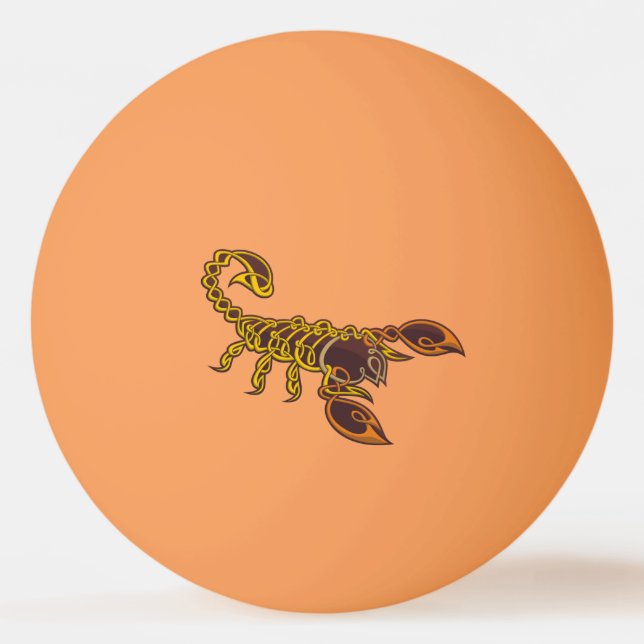 Celtic Knot Scorpion Ping Pong Ball (Front)