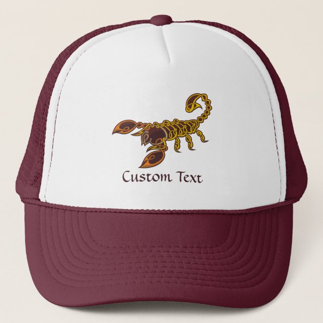 Celtic Knot Scorpion Trucker Hat (Front)