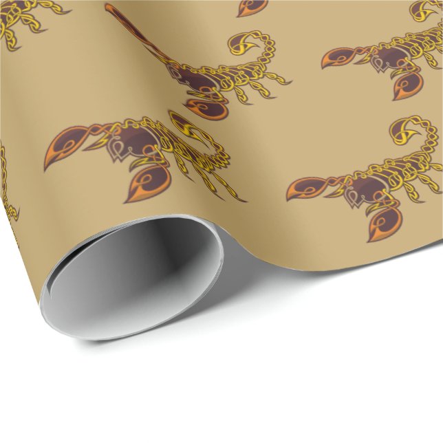 Celtic Knot Scorpion Wrapping Paper (Roll Corner)