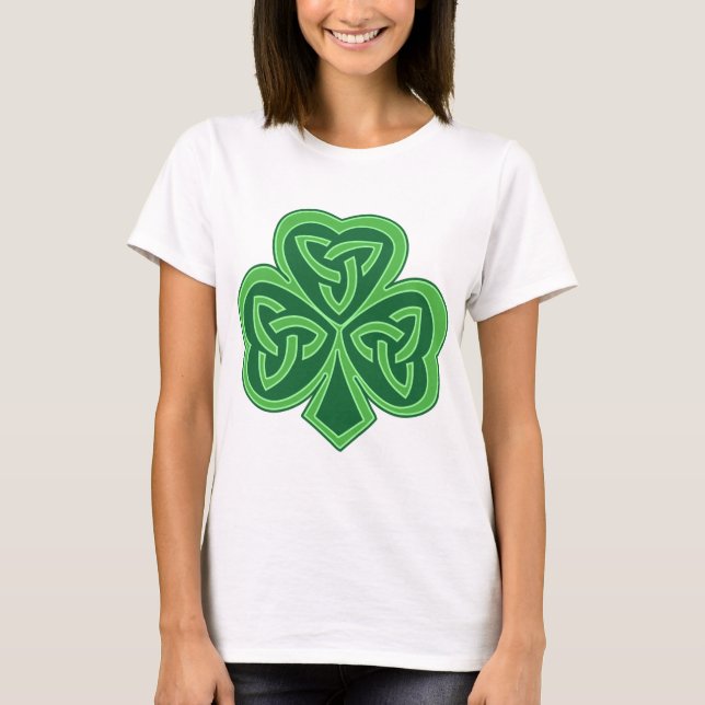 Celtic Knot Shamrock T-Shirt (Front)