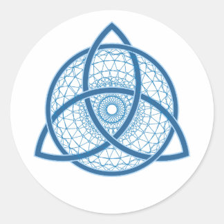 Celtic Knot Spiral Classic Round Sticker
