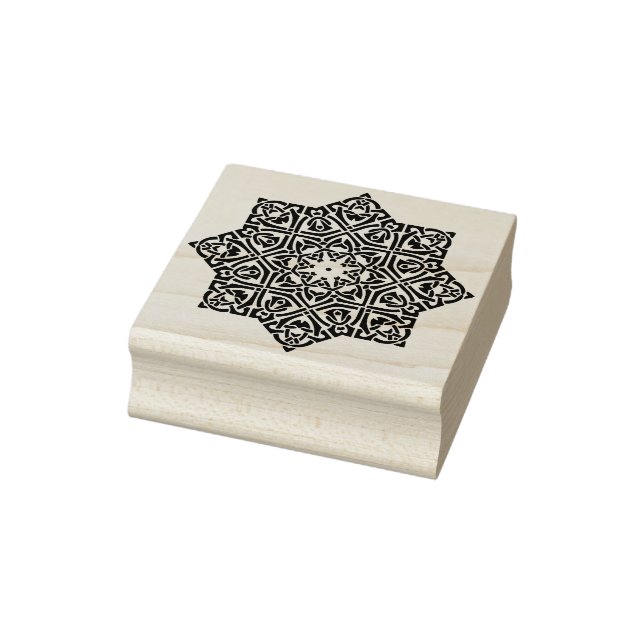 celtic knot star mandala art stamp (Stamp)