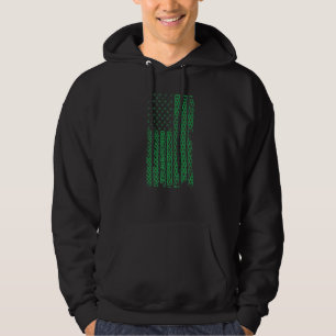 Celtic knot Stripes American flag Irish Patrick's Hoodie