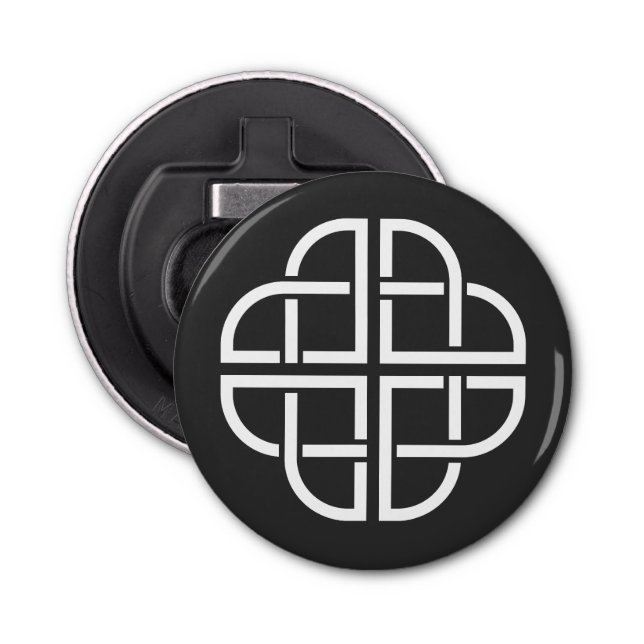 Celtic Knot – Symbol of the Four-Leaf Clover Bottle Opener (Front)