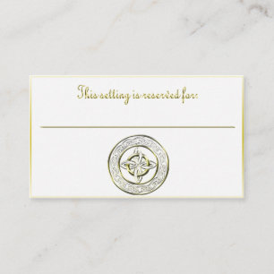 Celtic Knot table reservation card